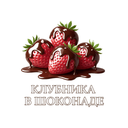 BuketShoko 🍓 логотип клубника в шоколаде